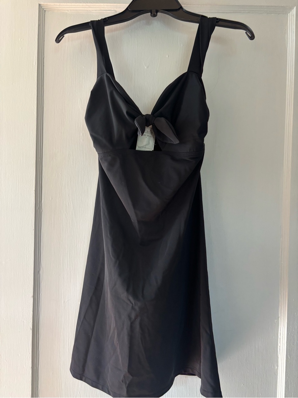 Chanel Black Tie-Front Chemise Slip Dress - Women  94 Karl lagerfeld design